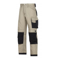 Snickers Workwear Handwerker Arbeitshose, Canvas+, 3314, Farbe Khaki/Black, Größe 42