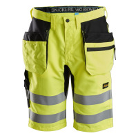 Snickers Workwear LiteWork, High-Vis Shorts+ Holstertaschen Klasse 1, 6131
