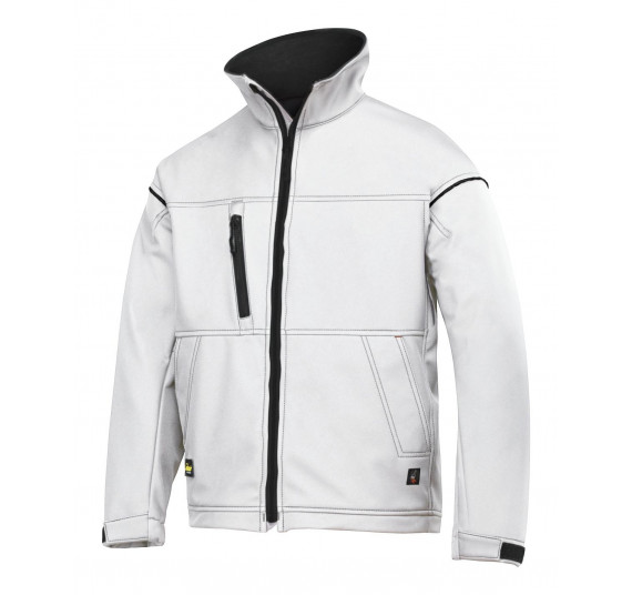 Snickers Workwear Profil Softshell Arbeitsjacke, 1211, Farbe White/Base, Größe XL Regular